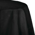 Touch Of Color Black Octy Round Paper Tablecloth, 82", 12PK 923260